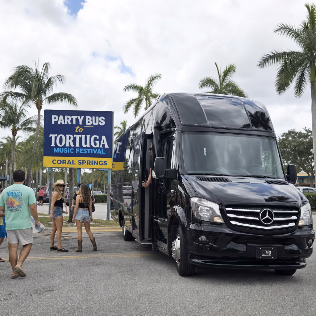 Party Bus to Tortuga Music Festival
