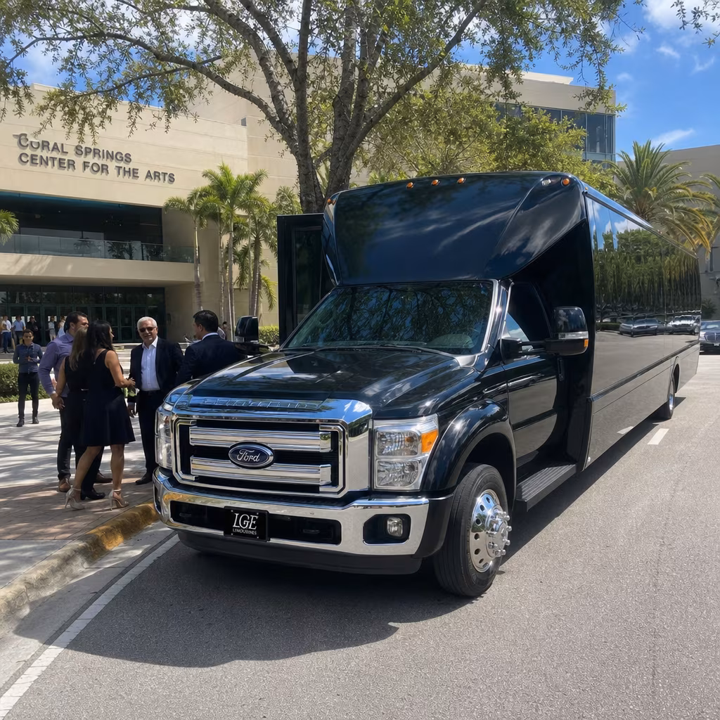 Rent a Bus to Coral Springs Center for the Arts