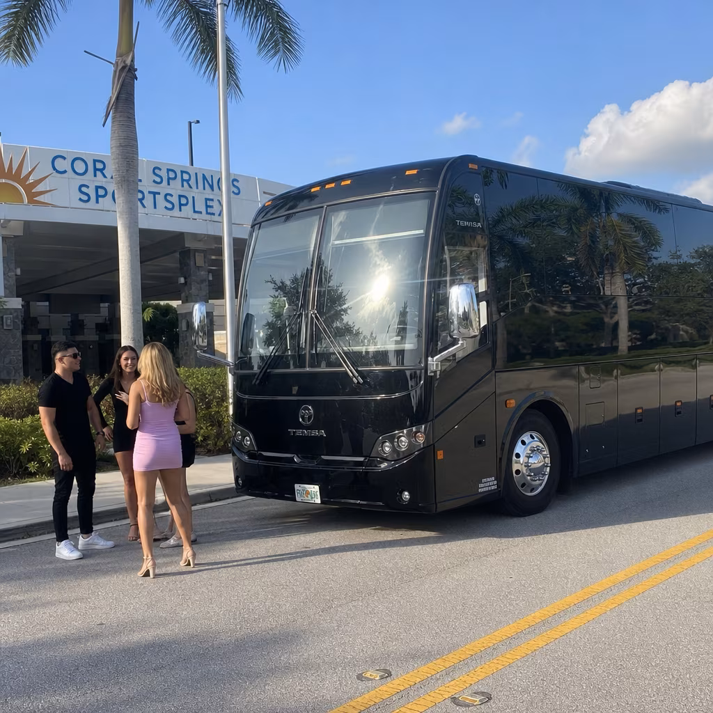 Rent a Bus to the Coral Springs Sportsplex