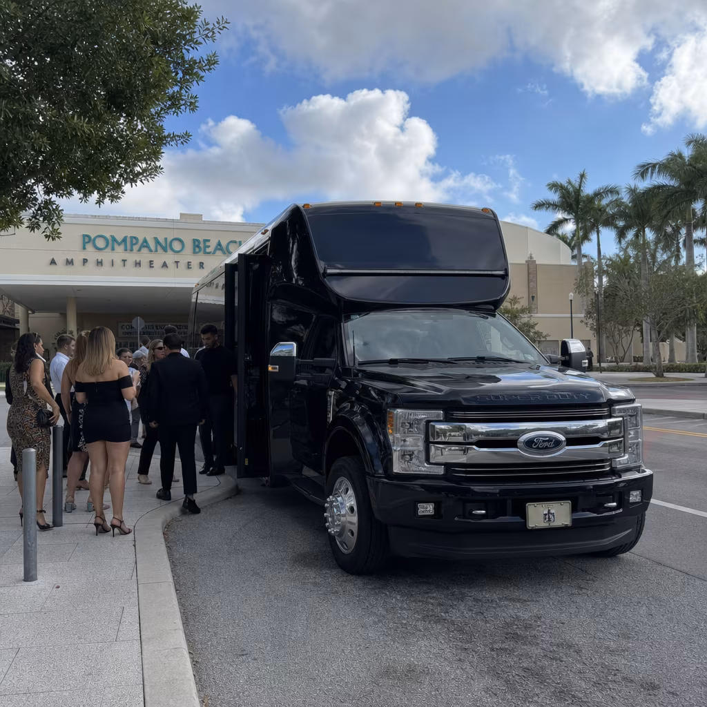 Rent a Bus to the Pompano Beach Amphitheater