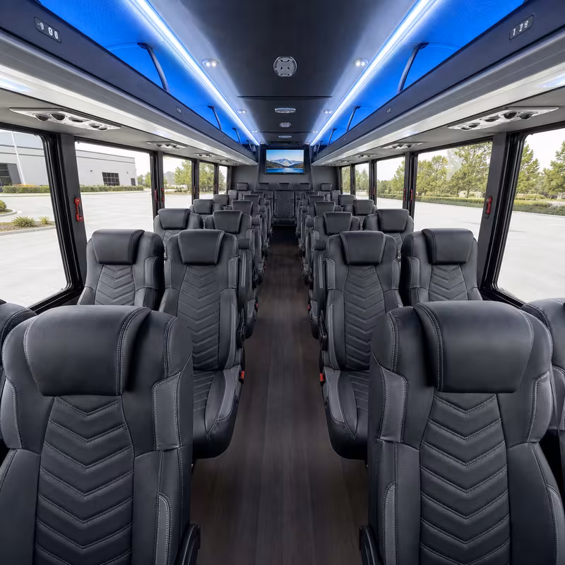 15-35 Passenger Minibus Interior