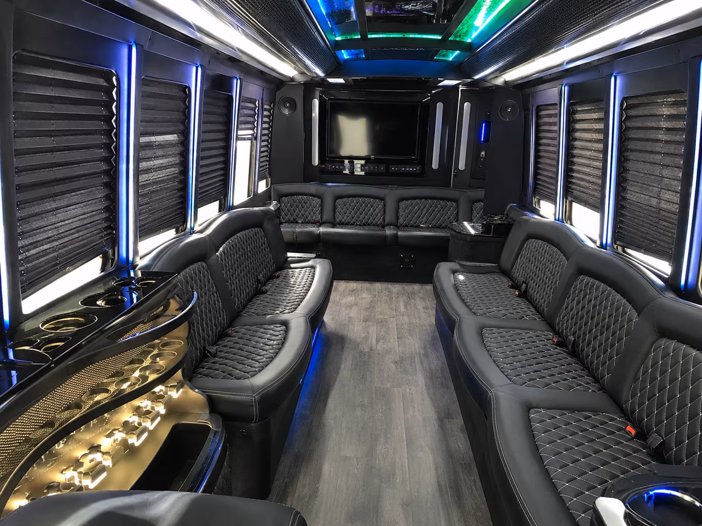 Coral Springs Bachelor & Bachelorette Transportation party bus exterior