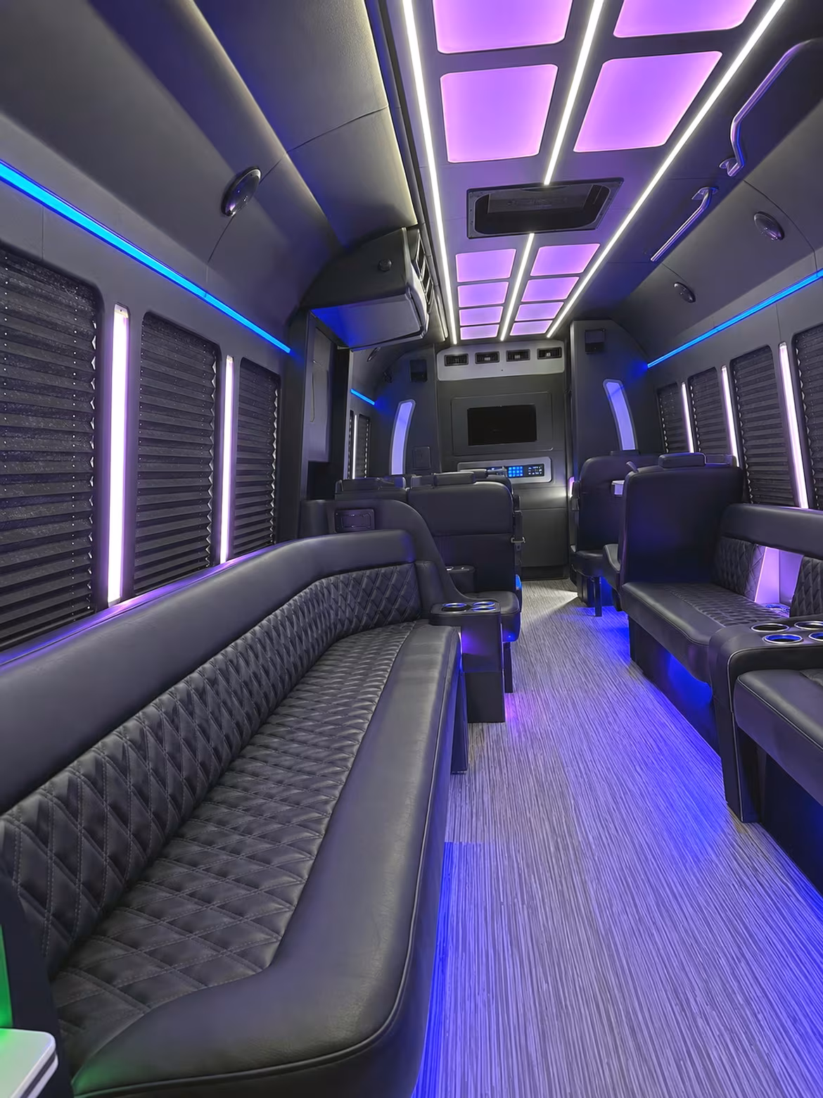 Coral Springs Bachelor & Bachelorette Transportation party bus interior