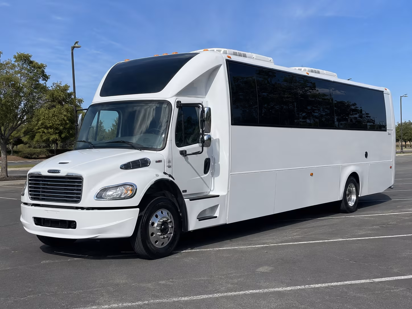 Coral Springs Birthday, Sweet 16, & Quinceañera Transportation party bus exterior