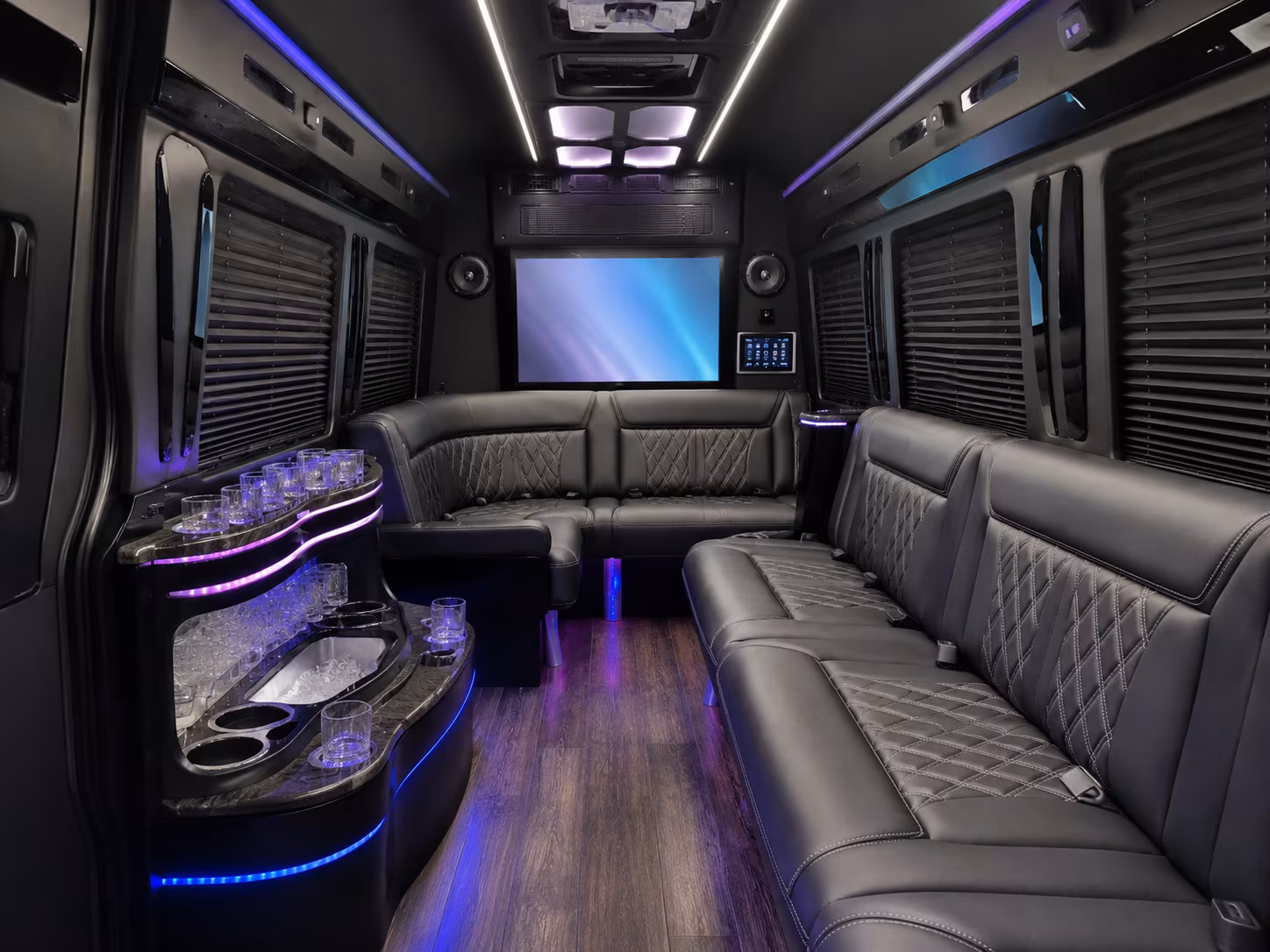 Coral Springs School Event Transportation party bus exterior