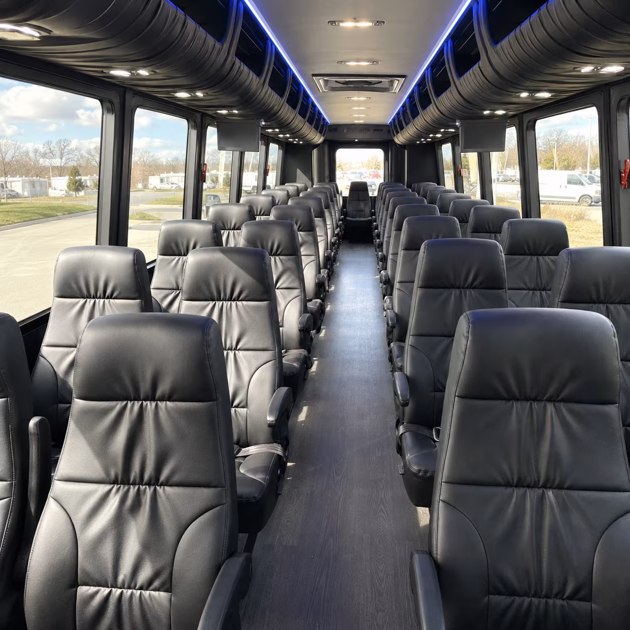Coral Springs School Event Transportation party bus exterior