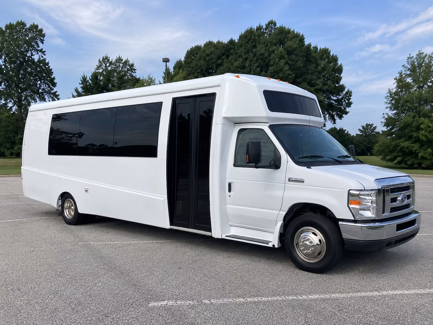 Coral Springs Sporting Event Transportation party bus exterior