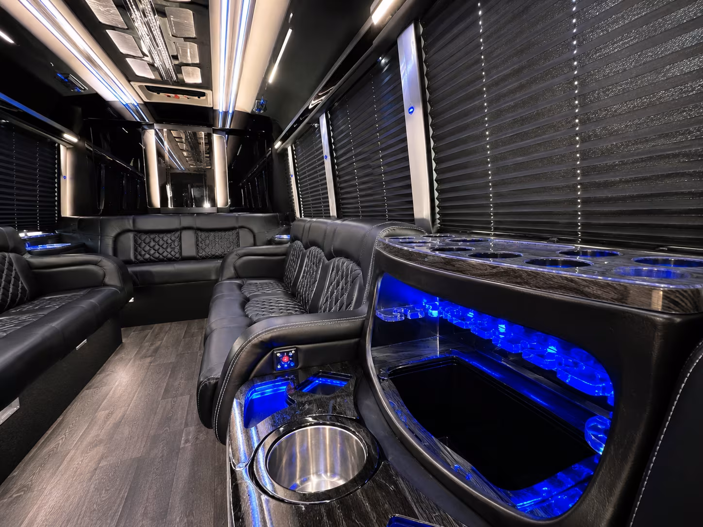 Coral Springs Sporting Event Transportation party bus exterior