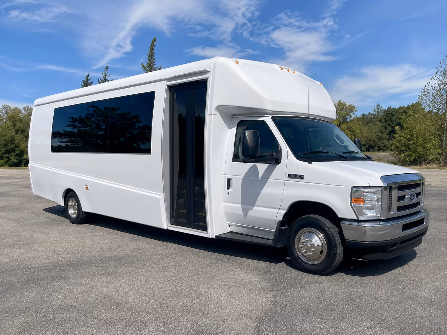 Coral Springs Sporting Event Transportation party bus exterior