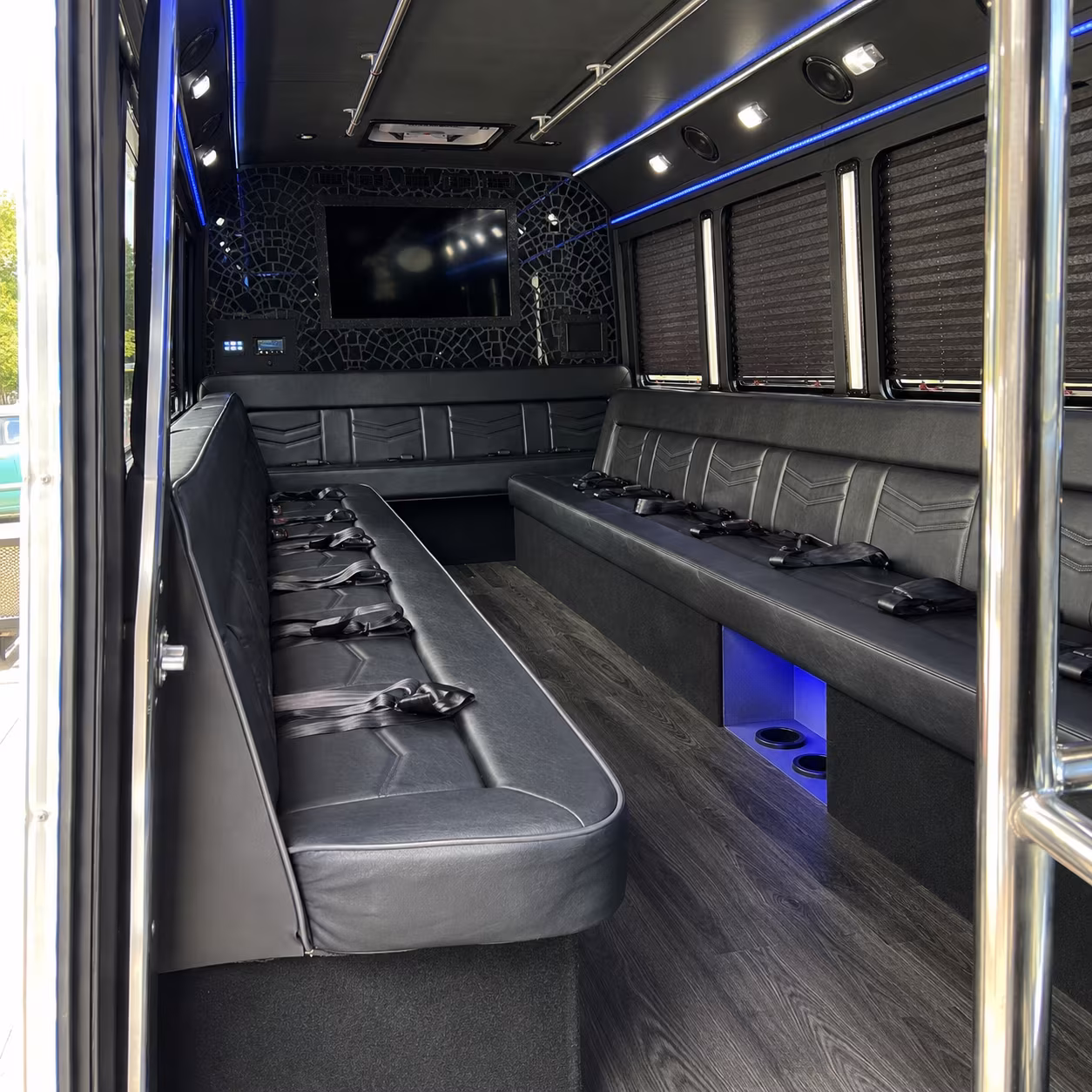 Coral Springs Sporting Event Transportation party bus interior