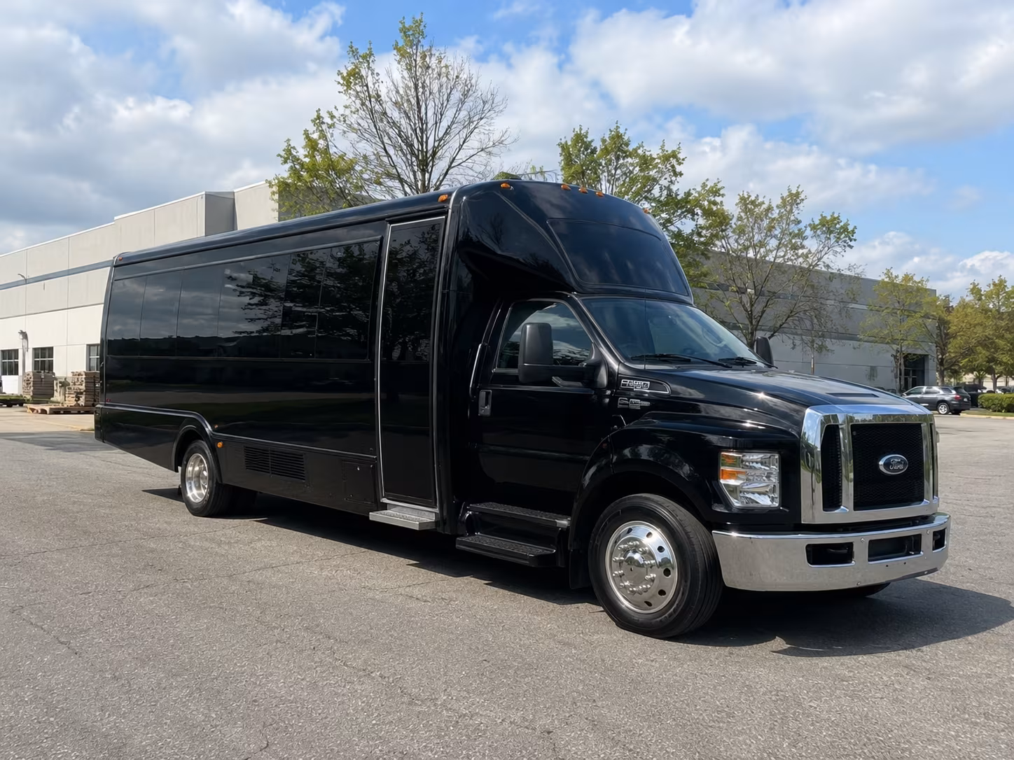 Coral Springs Wedding Transportation party bus exterior
