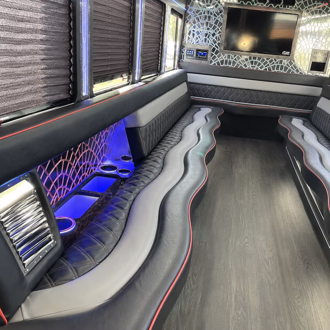 Coral Springs Wedding Transportation party bus exterior