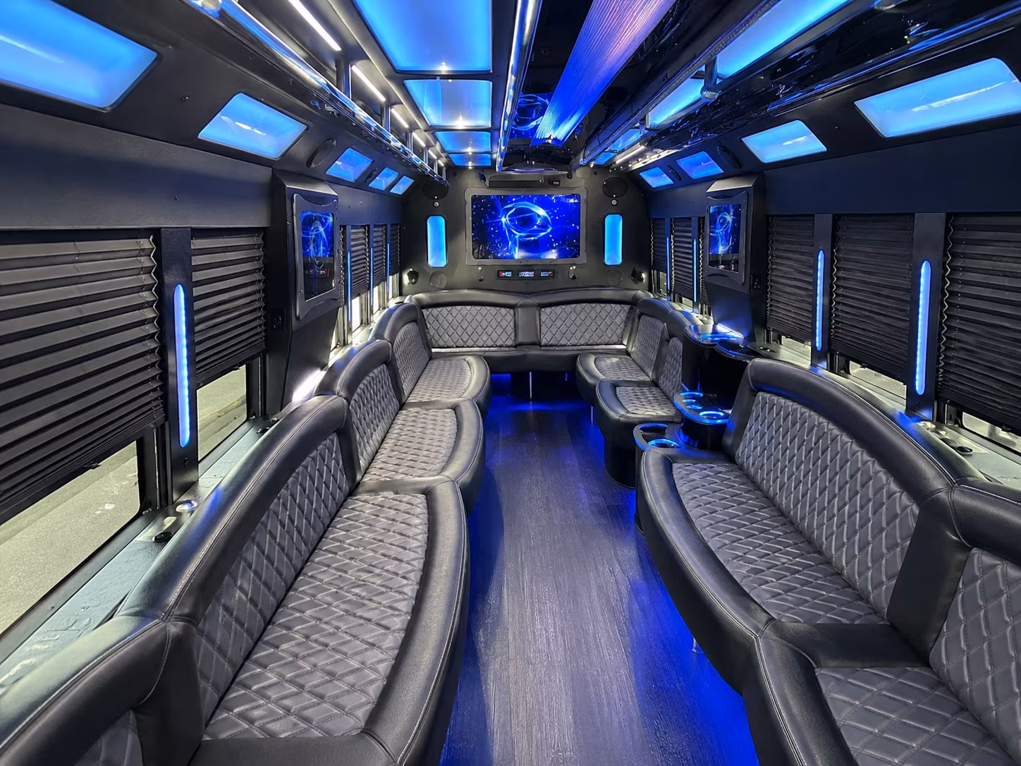Coral Springs Wedding Transportation onboard seating