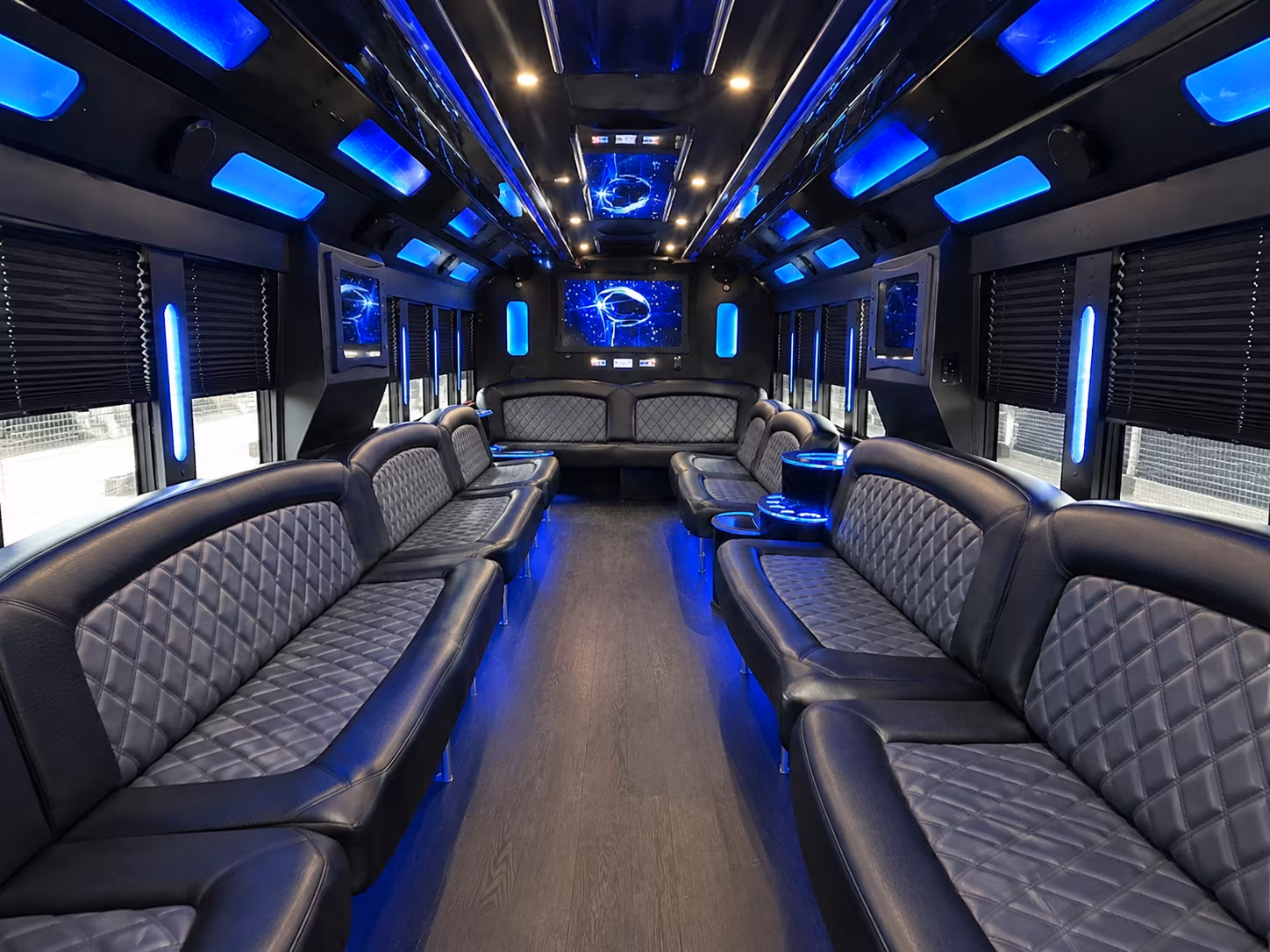 Coral Springs Wedding Transportation party bus exterior
