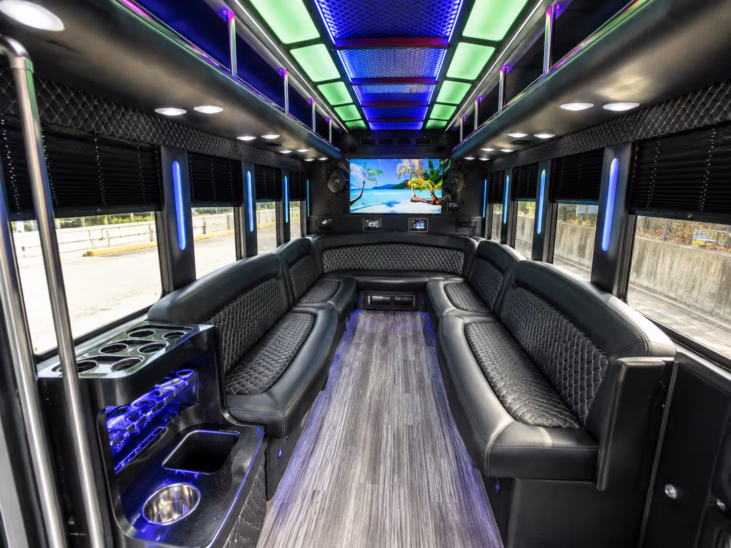 Coral Springs Winery Tour & Pub Crawl Transportation party bus exterior