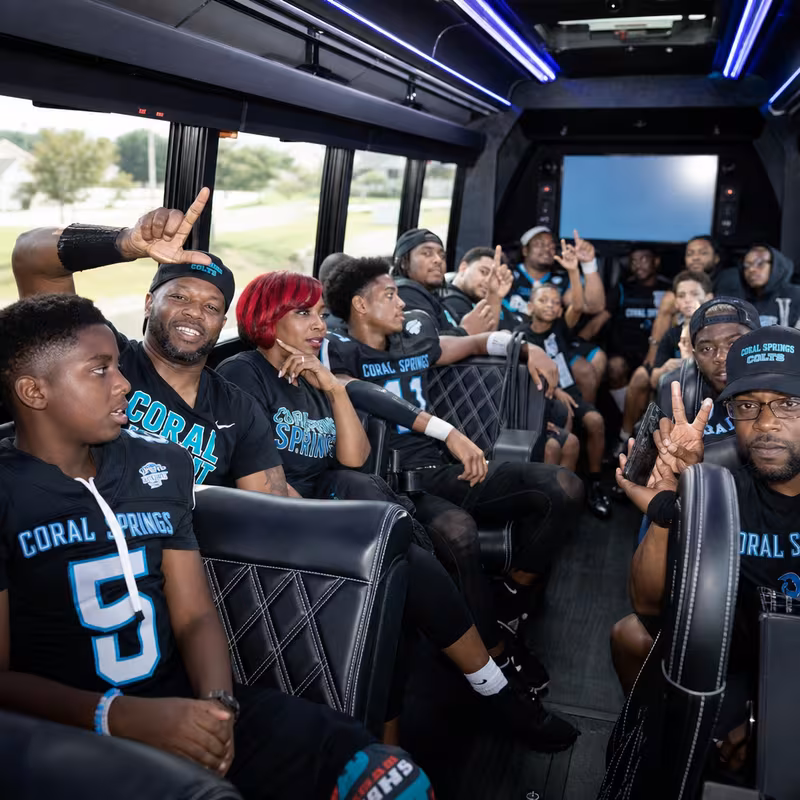 Coral Springs Sporting Event Transportation fleet vehicle